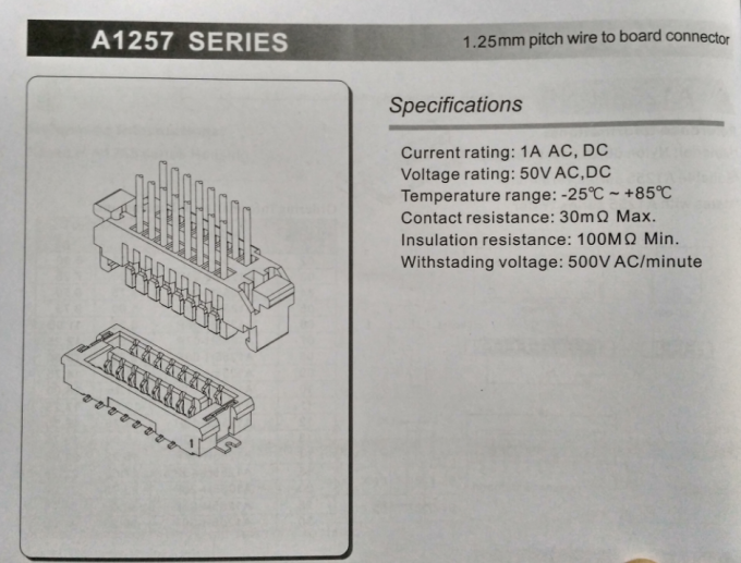 Материалы GH PA66 соединителя провода PCB одиночного соединения ...